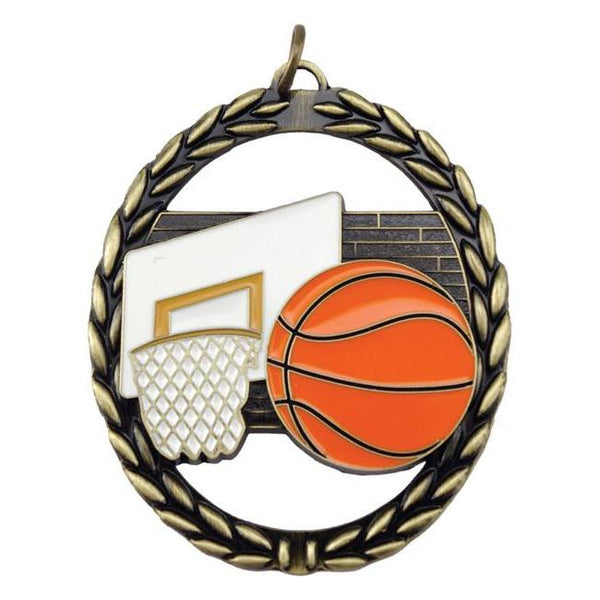 negative space medal basketball-D&G Trophies Inc.-D and G Trophies Inc.