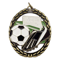 negative space medal soccer-D&G Trophies Inc.-D and G Trophies Inc.