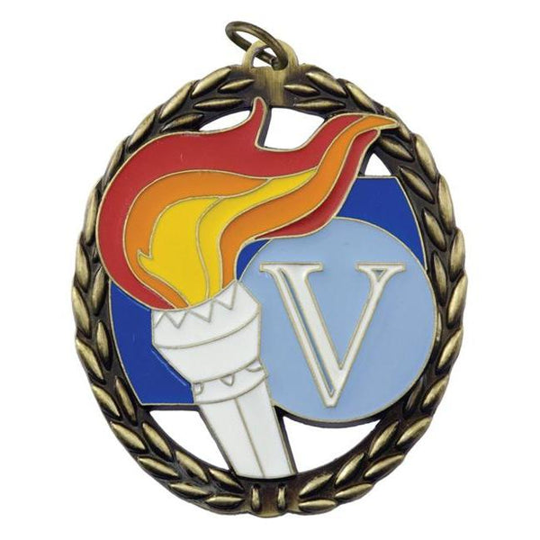 negative space medal victory-D&G Trophies Inc.-D and G Trophies Inc.