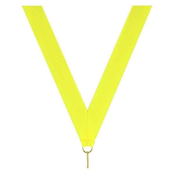 neon neck ribbon neon yellow-D&G Trophies Inc.-D and G Trophies Inc.