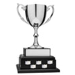 Nickel Plated Cup on Black Annual Base, 12"-D&G Trophies Inc.-D and G Trophies Inc.