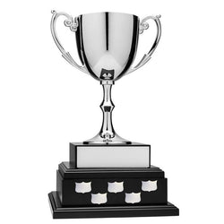 Nickel Plated Cup on Black Annual Base, 12