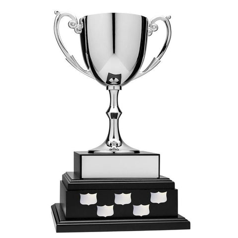 Nickel Plated Cup on Black Annual Base, 12