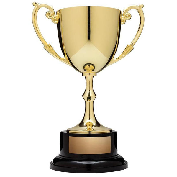 Nickel Plated Cup on Round Base , 9.25"-D&G Trophies Inc.-D and G Trophies Inc.