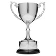 Nickel Plated Cup on Round Base with Plinth Band, Silver 14"-D&G Trophies Inc.-D and G Trophies Inc.