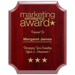 notched corner laser engraved piano finish plaque-D&G Trophies Inc.-D and G Trophies Inc.