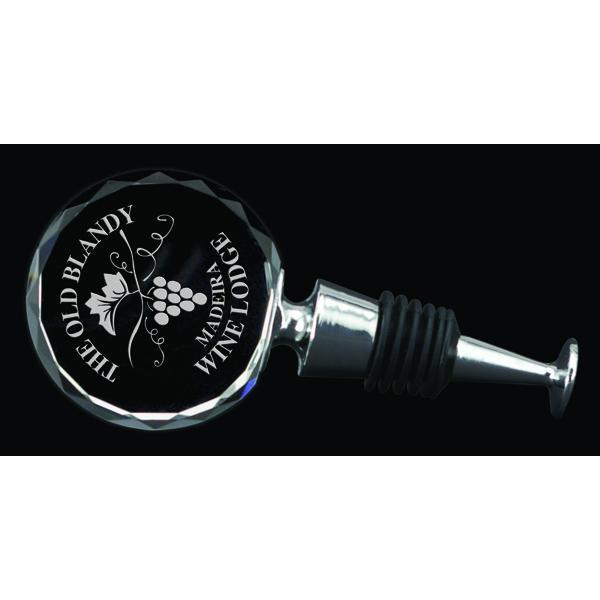 okanagon wine stopper optic crystal giftware-D&G Trophies Inc.-D and G Trophies Inc.