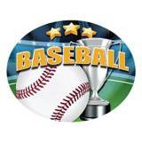 Oval Dome Insert, Full Colour Baseball-D&G Trophies Inc.-D and G Trophies Inc.
