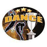Oval Dome Insert, Full Colour Dance-D&G Trophies Inc.-D and G Trophies Inc.