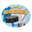 Oval Dome Insert, Full Colour Hockey-D&G Trophies Inc.-D and G Trophies Inc.