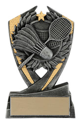 phoenix badminton distinctive resin trophy-D&G Trophies Inc.-D and G Trophies Inc.