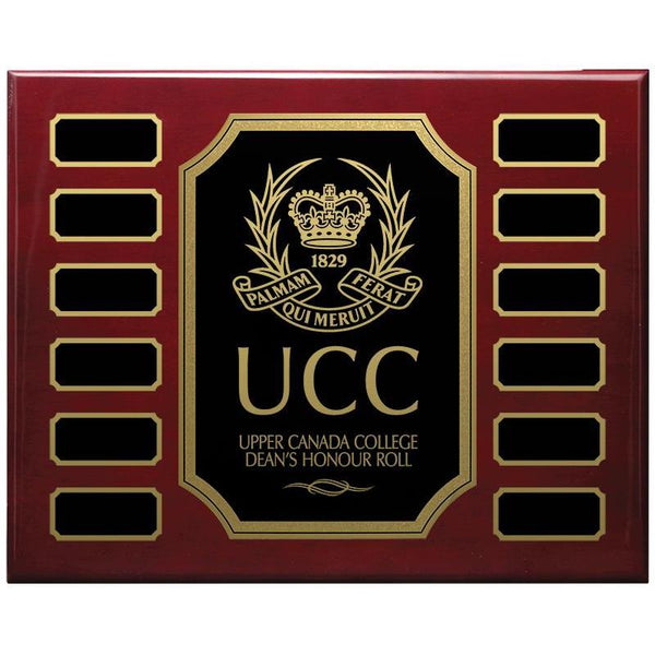 Photo Finish Notched Corner Annual Plaque Hardwood Annual-D&G Trophies Inc.-D and G Trophies Inc.