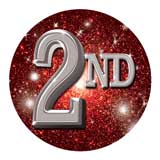 Photo Insert, "2nd" Place 1"-D&G Trophies Inc.-D and G Trophies Inc.
