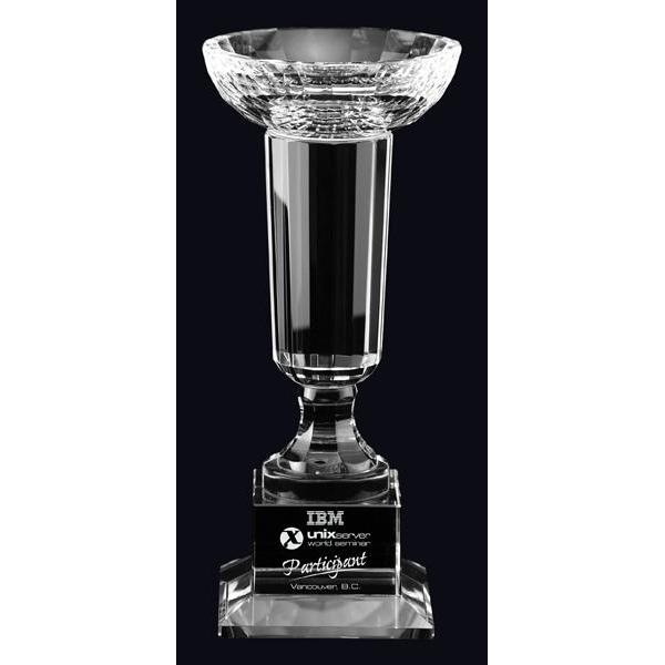 Pinnacle Bowl Optic Crystal Award-D&G Trophies Inc.-D and G Trophies Inc.