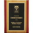 Red alder with a plate plaque-D&G Trophies Inc.-D and G Trophies Inc.