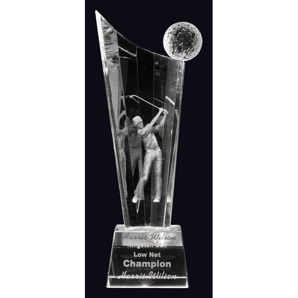 Renaissance Male Crystal Optic Crystal Award-D&G Trophies Inc.-D and G Trophies Inc.