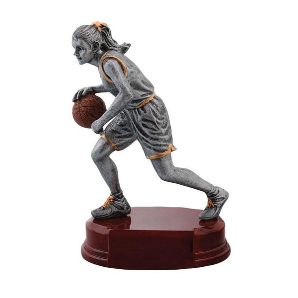 Resin Classic Basketball, Female 8"-D&G Trophies Inc.-D and G Trophies Inc.