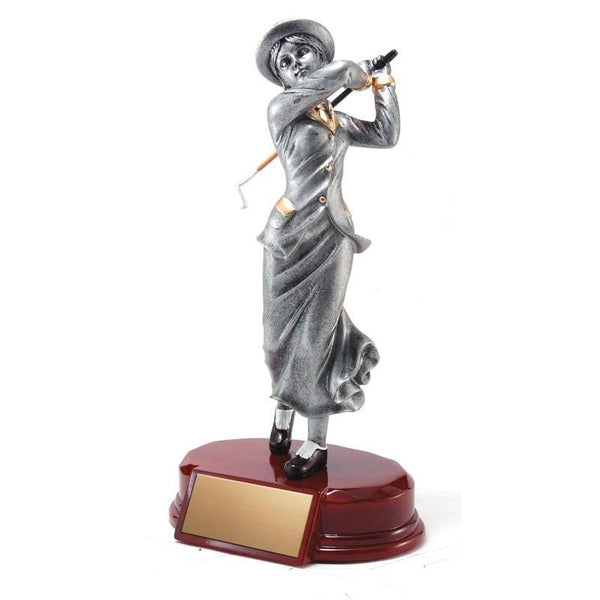 Resin Classic Female Golfer 8"-D&G Trophies Inc.-D and G Trophies Inc.