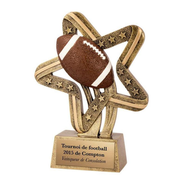Resin Comet Football 6"-D&G Trophies Inc.-D and G Trophies Inc.