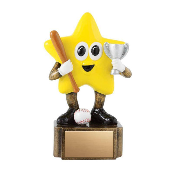 Resin Little Star Baseball 4.75"-D&G Trophies Inc.-D and G Trophies Inc.