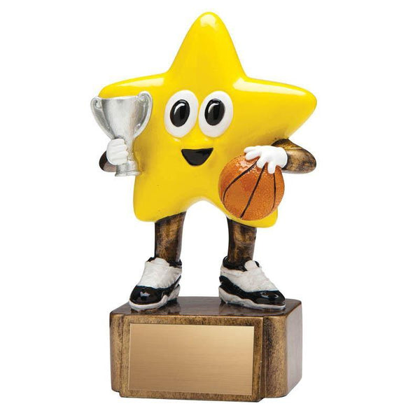 Resin Little Star Basketball 4.75"-D&G Trophies Inc.-D and G Trophies Inc.