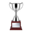 Revolution Nickel Plated Cup on Rosewood Square Base-D&G Trophies Inc.-D and G Trophies Inc.