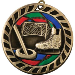 ringette stained glass medal-D&G Trophies Inc.-D and G Trophies Inc.