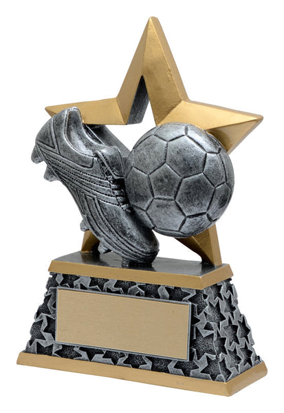 rockstar soccer resin trophy-D&G Trophies Inc.-D and G Trophies Inc.