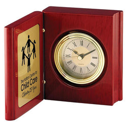 rosewood book clock giftware-D&G Trophies Inc.-D and G Trophies Inc.