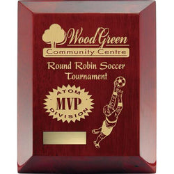 Rosewood Wide Bevel Laser Engraved Piano Finish-D&G Trophies Inc.-D and G Trophies Inc.