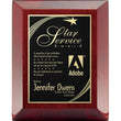 Rosewood Wide Bevel With a Plate Piano Finish-D&G Trophies Inc.-D and G Trophies Inc.