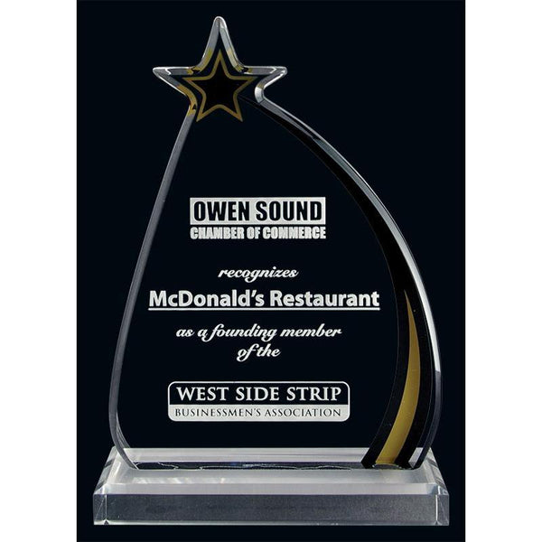 Shooting Star Acrylic Award-D&G Trophies Inc.-D and G Trophies Inc.