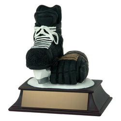 skate & glove hockey resin trophy-D&G Trophies Inc.-D and G Trophies Inc.