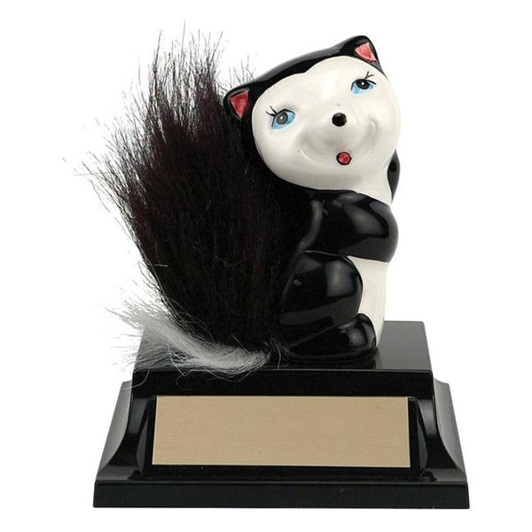 skunk ceramic distinctive resin trophy-D&G Trophies Inc.-D and G Trophies Inc.