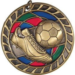soccer stained glass medal-D&G Trophies Inc.-D and G Trophies Inc.