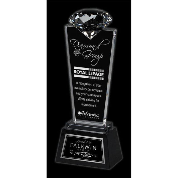 Solitaire Optic Crystal Award-D&G Trophies Inc.-D and G Trophies Inc.