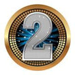 Spectrum Insert, "2" Place 2"-D&G Trophies Inc.-D and G Trophies Inc.