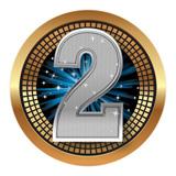 Spectrum Insert, "2" Place 2"-D&G Trophies Inc.-D and G Trophies Inc.