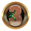 Spectrum Insert, "3" Place 2"-D&G Trophies Inc.-D and G Trophies Inc.