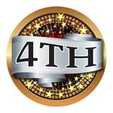 Spectrum Insert, "4th" Place 2"-D&G Trophies Inc.-D and G Trophies Inc.