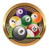 Spectrum Insert, Billiards 2"-D&G Trophies Inc.-D and G Trophies Inc.
