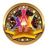 Spectrum Insert, Cheer 2"-D&G Trophies Inc.-D and G Trophies Inc.