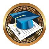 Spectrum Insert, Graduation 2"-D&G Trophies Inc.-D and G Trophies Inc.