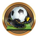 Spectrum Insert, Soccer Boot/Ball 2"-D&G Trophies Inc.-D and G Trophies Inc.