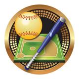 Spectrum Insert, Softball 2"-D&G Trophies Inc.-D and G Trophies Inc.