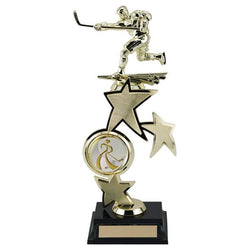 spinning sport hockey or 2” holder riser achievement award-D&G Trophies Inc.-D and G Trophies Inc.