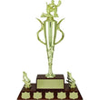 Spiral Cup Genuine Walnut Base Hardwood Annual Award-D&G Trophies Inc.-D and G Trophies Inc.