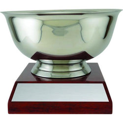 stainless bowl - rosewood piano base-D&G Trophies Inc.-D and G Trophies Inc.