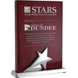 stand up rosewood star plaque giftware-D&G Trophies Inc.-D and G Trophies Inc.