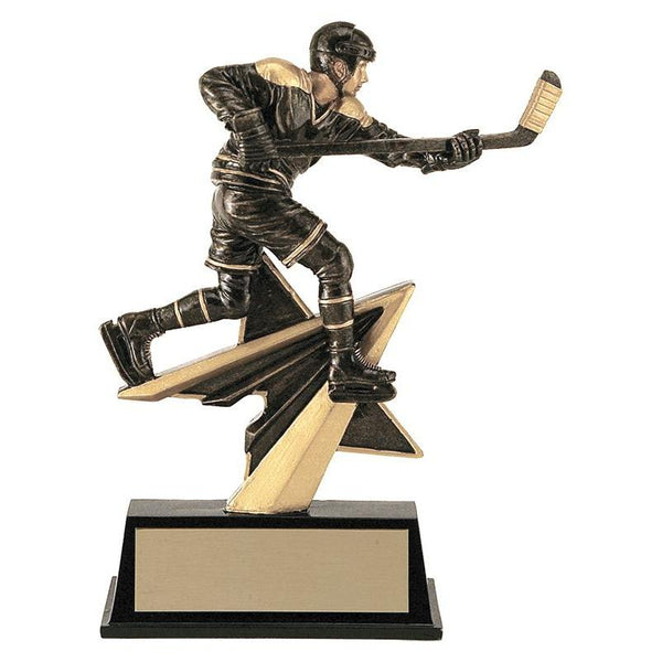 star power m hockey resin trophy-D&G Trophies Inc.-D and G Trophies Inc.